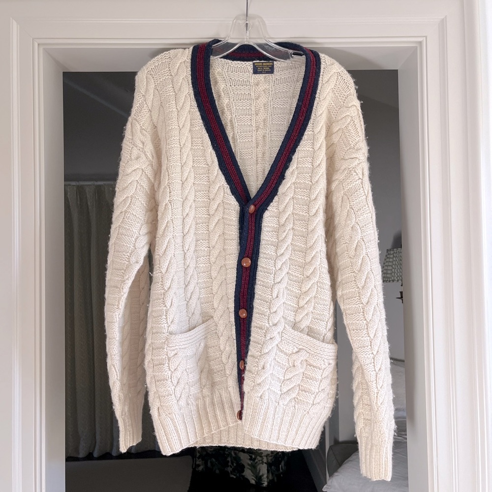 Brooks Brothers wool button down cardigan